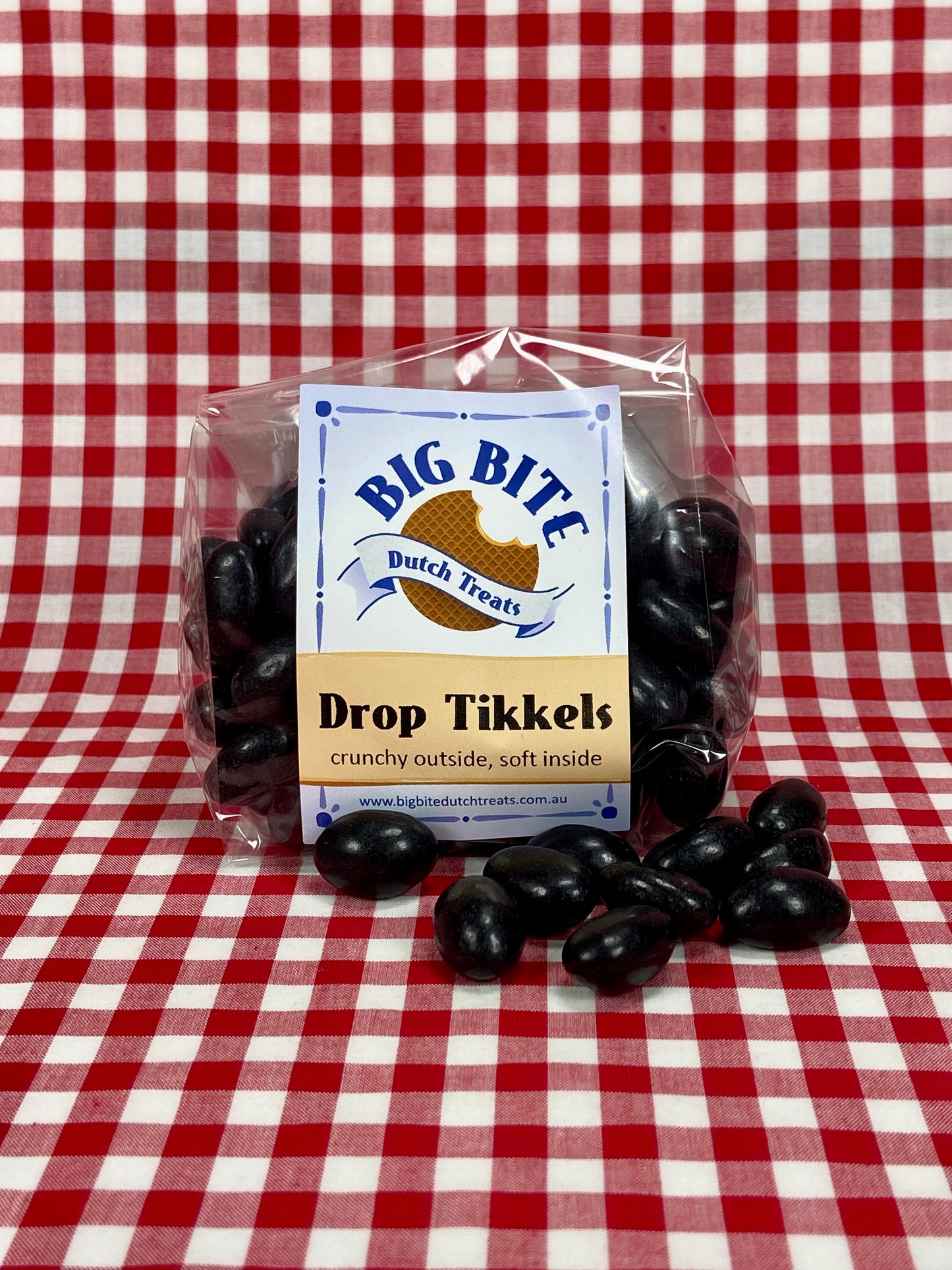 Dutch liquorice tikkels - drop - made by Venco - Big Bite Dutch Treats
