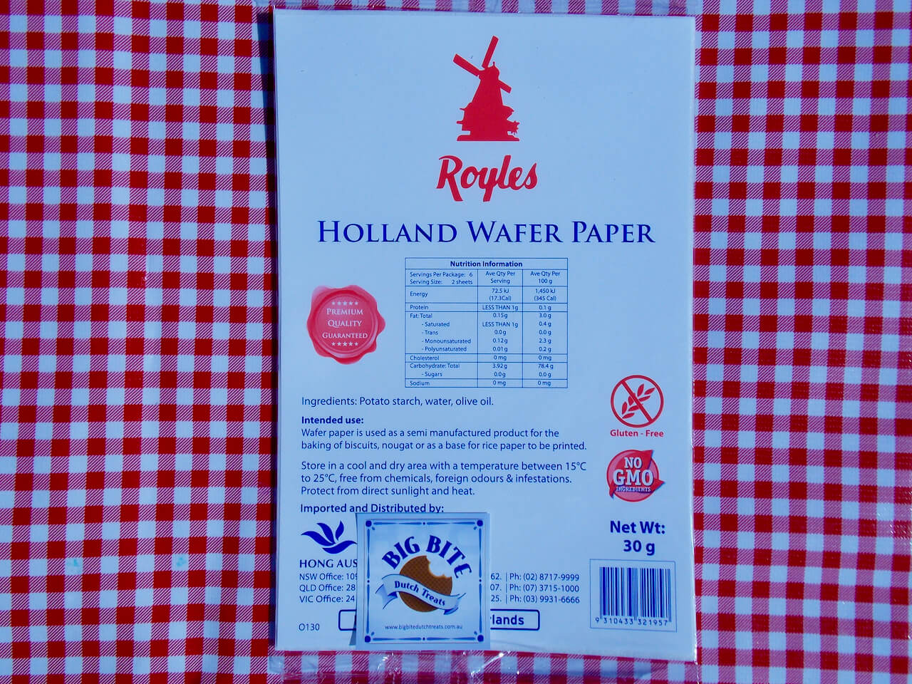Dutch edible paper - ouwel - Big BIte Dutch Treats