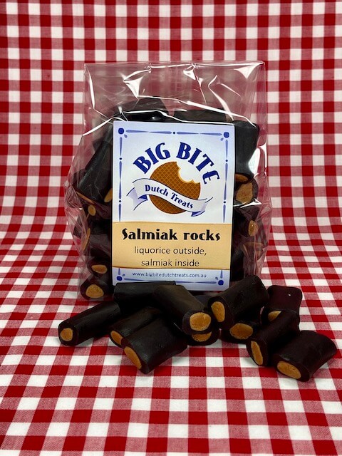 salmiak rocks - dutch liouorice - Big Bite Dutch Treats