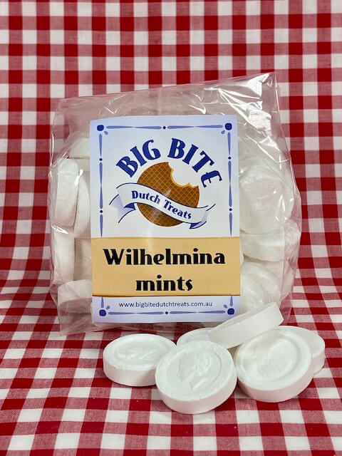 Dutch wilhelmina mints - pepermunt - Big Bite Dutch Treats