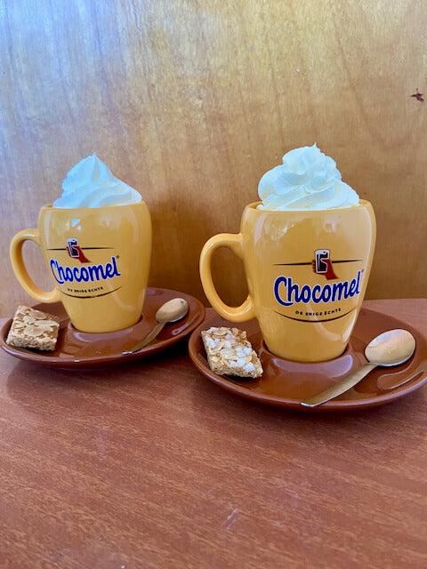 mug with hot chocomel and whipped cream - Big Bite Dutch Treats