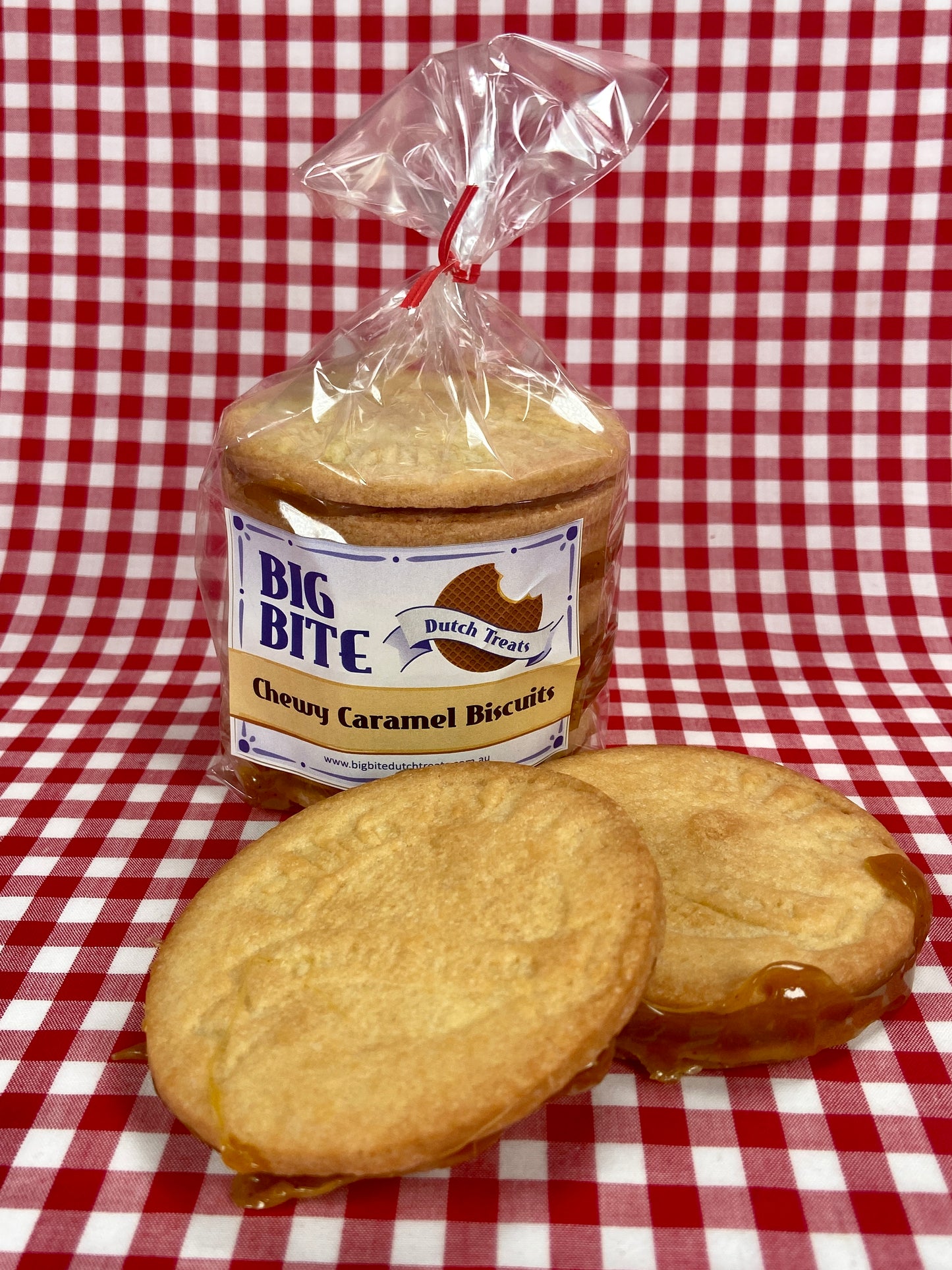 Dutch chewy caramel biscuits - stroopkoeken - Big Bite Dutch Treats